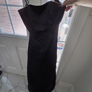 Elegant Black Strapless Dress/Gown